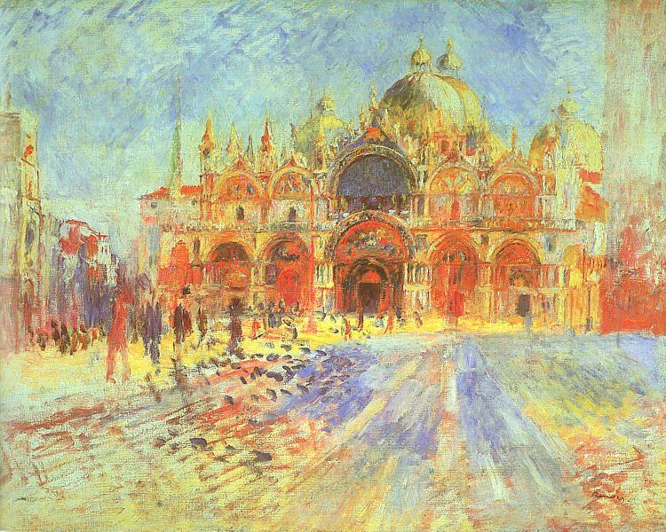 Pierre Renoir Venezia-Piazza San Marco oil painting picture